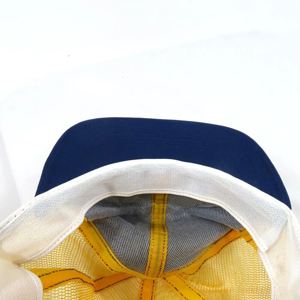 Mcdonald Tank And Equipment Hat, Trucker Cap, Blue Yellow Mesh Snapback
